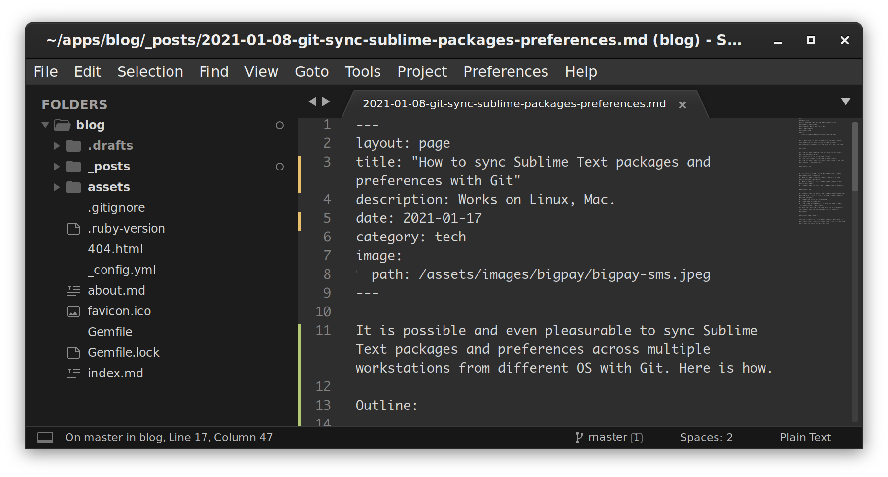 run command on sublime text for mac